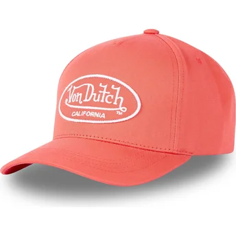 Cappellino curvo rosso regolabile LOF C4 di Von Dutch