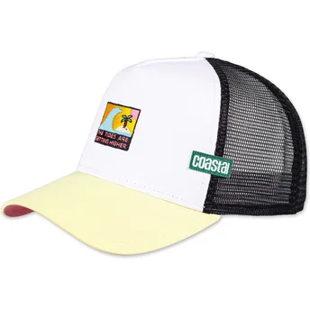 Czapka trucker biała i żółta The Tides Are Getting Higher HFT od Coastal