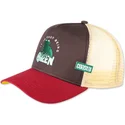 brun-og-rod-trucker-kasket-it-is-easy-being-green-hft-fra-coastal