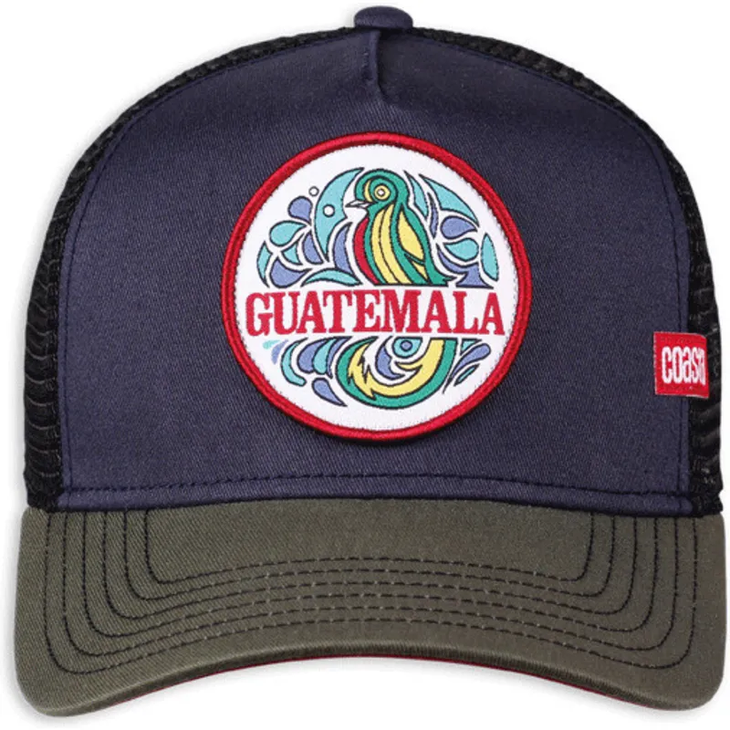 kasket-trucker-marinebla-sort-og-gron-guatemala-hft-fra-coastal