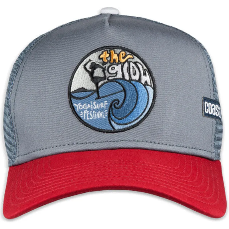 gorra-trucker-gra-og-rod-the-glow-hft-fra-coastal