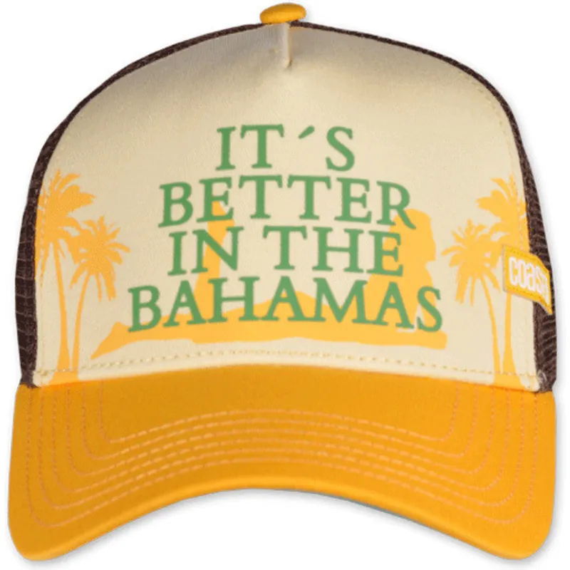 gul-och-brun-truckerkeps-it-s-better-in-the-bahamas-hft-fran-coastal