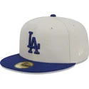 cappello-piatto-grigio-e-blu-chiuso-59fifty-farm-team-dei-los-angeles-dodgers-mlb-di-new-era
