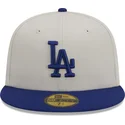 cappello-piatto-grigio-e-blu-chiuso-59fifty-farm-team-dei-los-angeles-dodgers-mlb-di-new-era