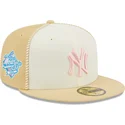 cappelli-piatta-beige-regolato-rosa-59fifty-seam-stitch-dei-new-york-yankees-mlb-di-new-era