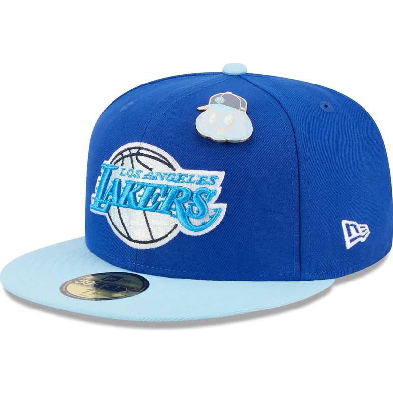 cappelli-piatta-blu-regolato-59fifty-the-elements-water-pin-dei-los-angeles-lakers-nba-di-new-era