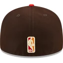 brun-och-rod-platt-keps-justerad-59fifty-the-elements-fire-pin-fran-miami-heat-nba-av-new-era