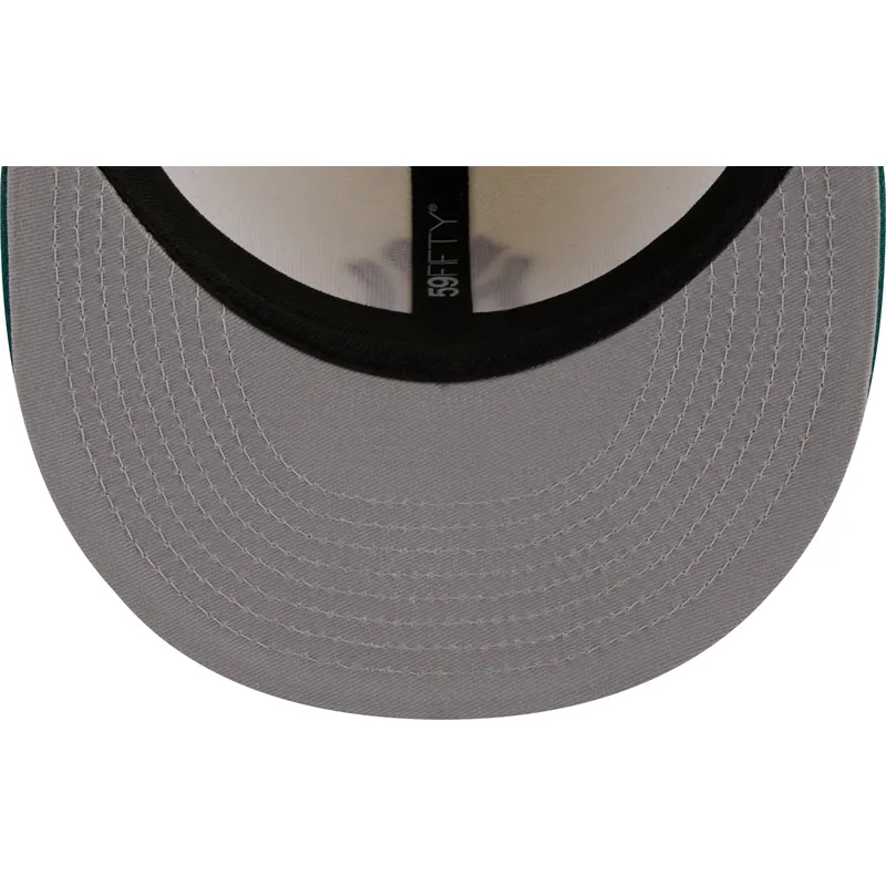 cappello-piatto-grigio-e-verde-chiuso-con-logo-marrone-59fifty-camp-dei-new-york-yankees-mlb-di-new-era