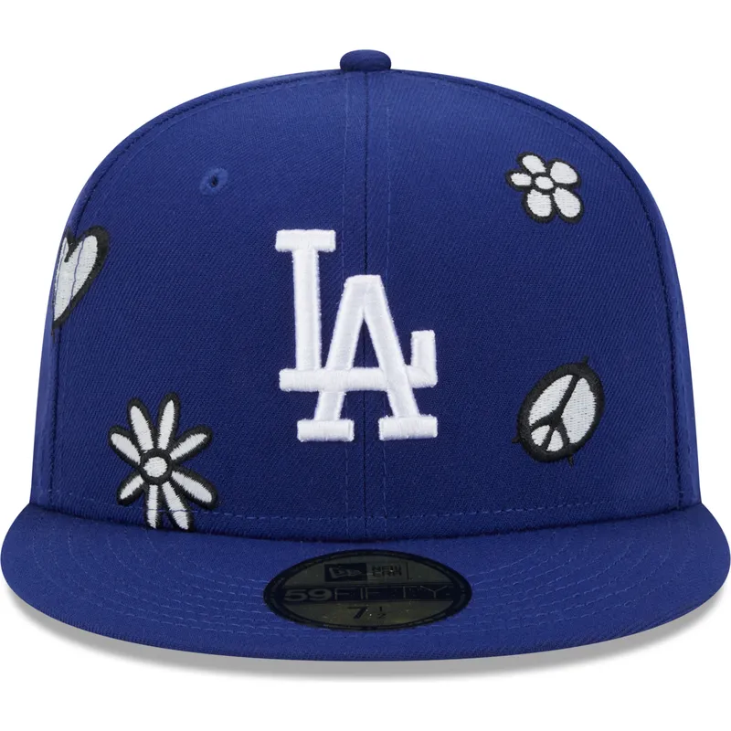 cappello-piatto-blu-chiuso-59fifty-sunlight-pop-dei-los-angeles-dodgers-mlb-di-new-era