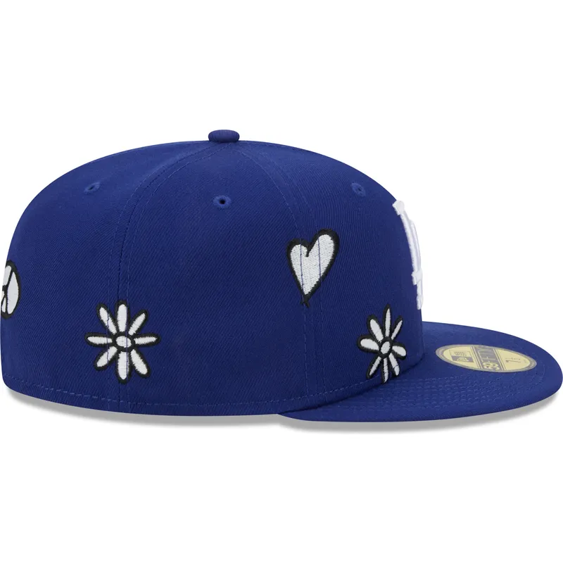 cappello-piatto-blu-chiuso-59fifty-sunlight-pop-dei-los-angeles-dodgers-mlb-di-new-era