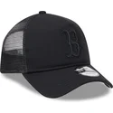 casquette-trucker-noire-avec-logo-noir-9forty-a-frame-all-day-trucker-boston-red-sox-mlb-new-era