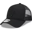 new-era-black-logo-9forty-a-frame-all-day-trucker-oakland-athletics-mlb-black-trucker-hat