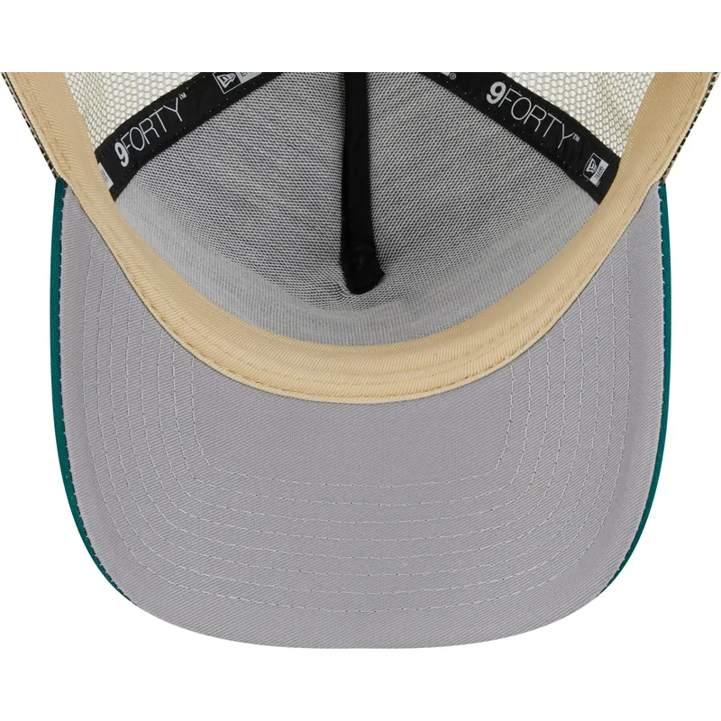 cappelli-curva-beige-snapback-9forty-a-frame-all-day-dei-oakland-athletics-mlb-di-new-era