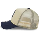 cappellino-trucker-beige-e-blu-navy-9forty-a-frame-all-day-trucker-dei-new-york-yankees-mlb-di-new-era