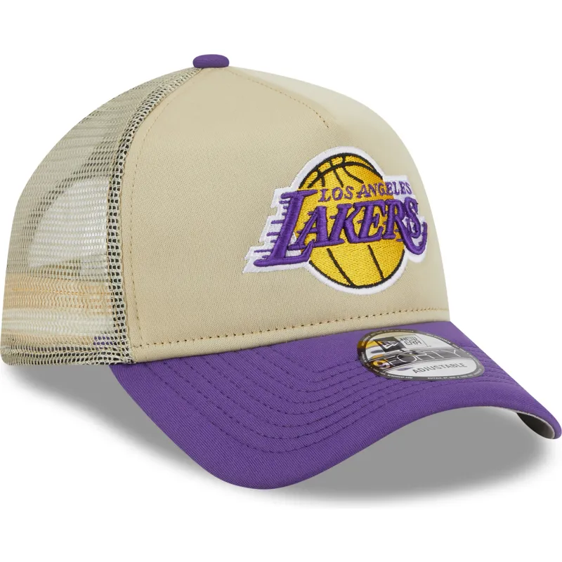 mutzen-gebogen-beige-snapback-9forty-a-frame-all-day-der-los-angeles-lakers-nba-von-new-era