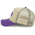 cappellino-trucker-beige-e-viola-9forty-a-frame-all-day-trucker-dei-los-angeles-lakers-nba-di-new-era