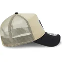 cappellino-trucker-beige-e-nero-9forty-a-frame-all-day-trucker-dei-las-vegas-raiders-nfl-di-new-era
