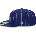 flad-bla-snapback-kasket-9fifty-pinstripe-visor-clip-fra-los-angeles-dodgers-mlb-fra-new-era