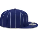 new-era-flat-brim-9fifty-pinstripe-visor-clip-los-angeles-dodgers-mlb-blue-snapback-cap
