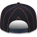cappello-piatto-blu-marino-snapback-9fifty-pinstripe-visor-clip-di-detroit-tigers-mlb-di-new-era