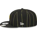 schwarze-flache-snapback-kappe-9fifty-pinstripe-visor-clip-der-pittsburgh-pirates-mlb-von-new-era