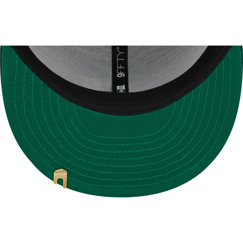 gron-flat-cap-snapback-9fifty-pinstripe-visor-clip-fra-oakland-athletics-mlb-fra-new-era