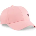 verstellbare-rosa-gebogene-kappe-metal-cat-smooth-von-puma