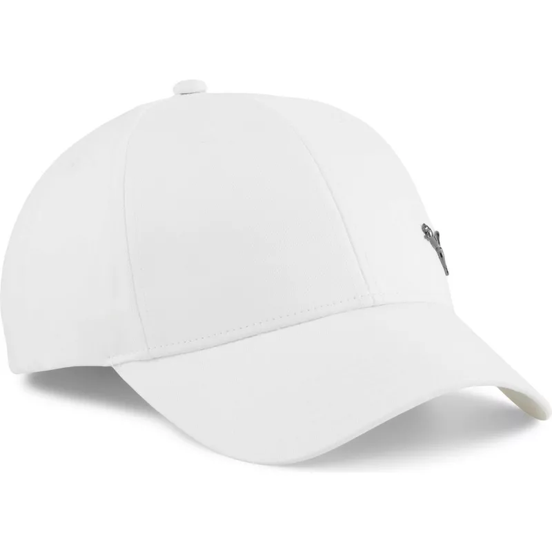 puma-curved-brim-metal-cat-white-adjustable-cap