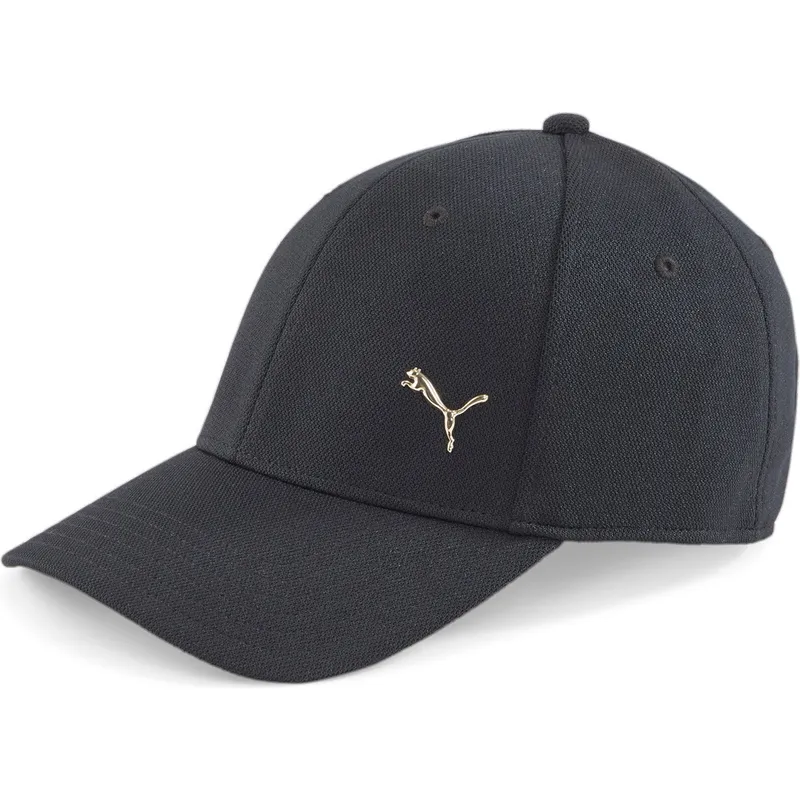 cappelli-curva-nero-cinghia-regolabile-di-puma