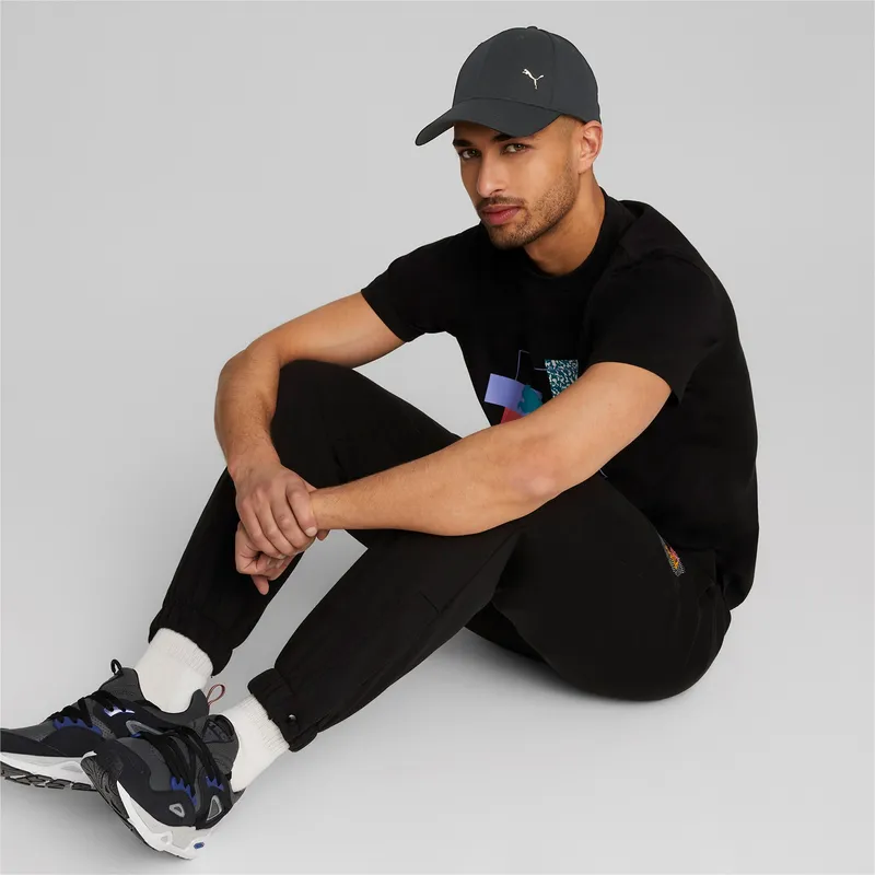 cappelli-curva-nero-cinghia-regolabile-di-puma