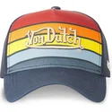 cappellino-trucker-blu-navy-e-rosso-sun-di-von-dutch