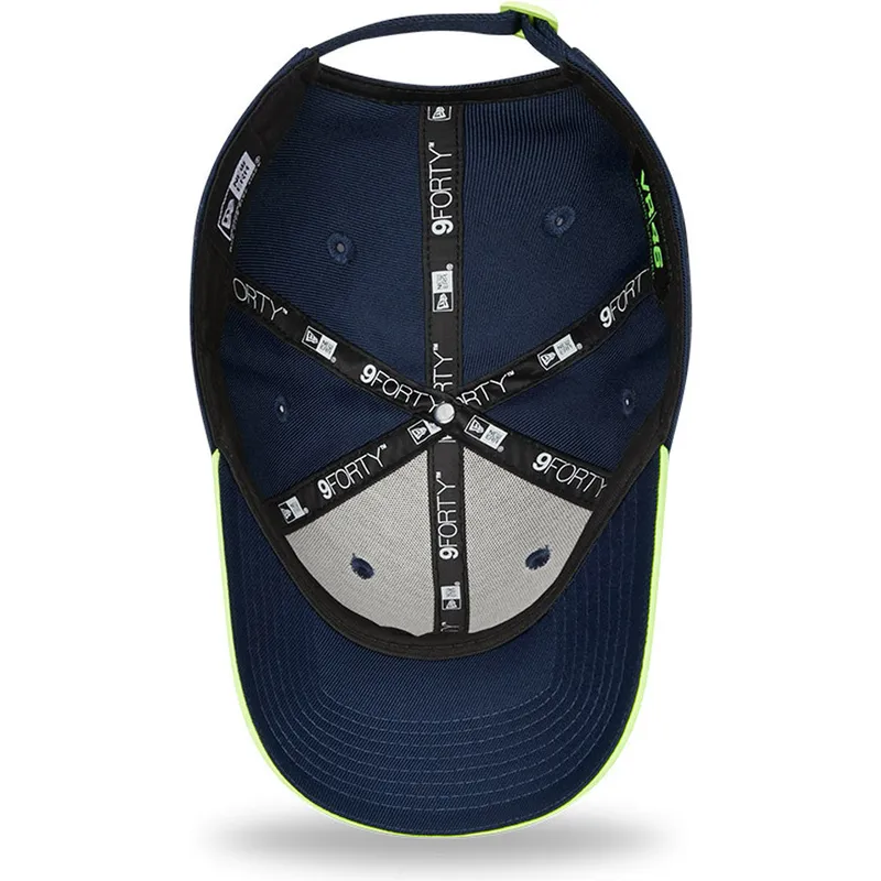 cappelli-curva-blu-marino-cinghia-regolabile-9forty-repreve-flawless-dei-valentino-rossi-vr46-motogp-di-new-era
