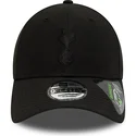 schwarze-verstellbare-curved-cap-mit-schwarzem-logo-9forty-repreve-von-tottenham-hotspur-football-club-premier-league-von-new-er