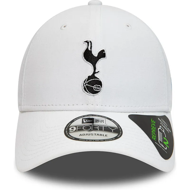 weisse-verstellbare-curved-cap-9forty-repreve-von-tottenham-hotspur-football-club-premier-league-von-new-era