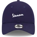 mutzen-gebogen-marineblau-verstellbares-band-9twenty-der-vespa-piaggio-von-new-era