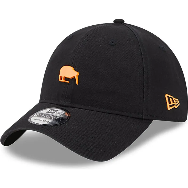 cappelli-curva-nero-cinghia-regolabile-9twenty-heritage-pin-badge-dei-mclaren-racing-formula-1-di-new-era