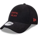 schwarze-verstellbare-kappe-sempre-milan-9forty-needle-cord-von-ac-milan-serie-a-von-new-era
