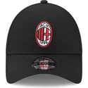svart-justerbar-kurvad-keps-9forty-core-fran-ac-milan-serie-a-av-new-era