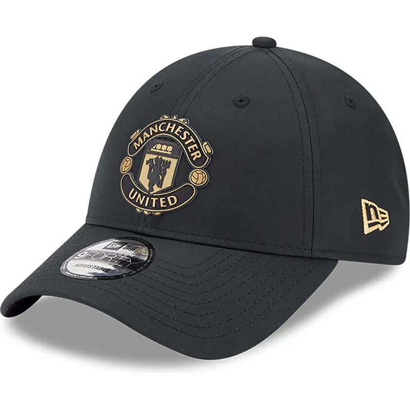 cappelli-curva-nero-cinghia-regolabile-dorado-9forty-dei-manchester-united-football-club-premier-league-di-new-era