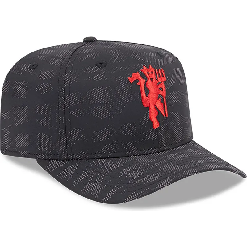 cappellino-visiera-curva-nero-snapback-9fifty-stretch-snap-reflective-camo-di-manchester-united-football-club-premier-league-di-