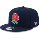 casquette-plate-bleue-snapback-9fifty-wool-england-rugby-rfu-new-era
