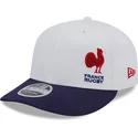 gorra-curva-blanca-y-azul-snapback-9fifty-stretch-snap-flawless-de-french-rugby-federation-ffr-de-new-era