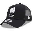 cappelli-curva-nero-snapback-a-frame-monochrome-dei-french-rugby-federation-ffr-di-new-era