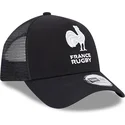 schwarze-a-frame-monochrome-trucker-kappe-der-french-rugby-federation-ffr-von-new-era
