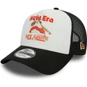 cappellino-trucker-bianco-e-nero-soy-sauce-a-frame-food-di-new-era