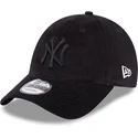cappellino-curvo-nero-regolabile-con-logo-nero-9forty-cord-dei-new-york-yankees-mlb-di-new-era