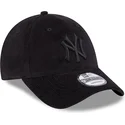 cappellino-curvo-nero-regolabile-con-logo-nero-9forty-cord-dei-new-york-yankees-mlb-di-new-era