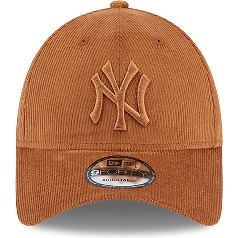 mutzen-gebogen-braun-verstellbares-band-9forty-cord-der-new-york-yankees-mlb-von-new-era
