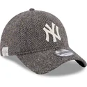 cappellino-curvo-grigio-scuro-regolabile-9twenty-tweed-pack-dei-new-york-yankees-mlb-di-new-era