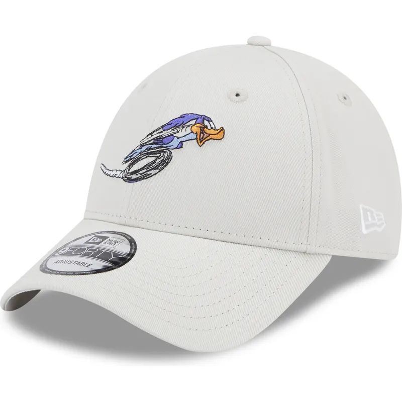 cappelli-curva-beige-cinghia-regolabile-9forty-dei-correcaminos-looney-tunes-di-new-era